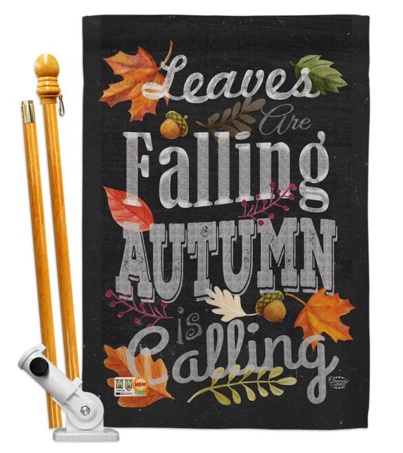 Autumn is Calling Fall - Harvest & Autumn Fall Vertical Impressions Decorative Flags HG191033 Made In USA - Image 6