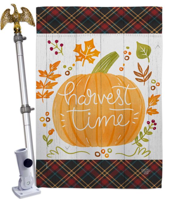 Harvest Time - Harvest & Autumn Fall Vertical Impressions Decorative Flags HG192274 Made In USA - Image 9