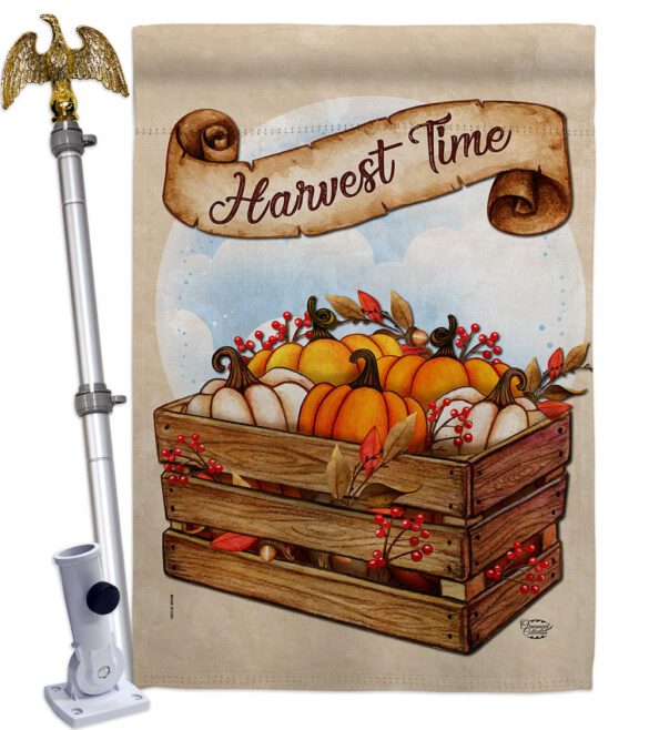 Harvest Time - Harvest & Autumn Fall Vertical Impressions Decorative Flags HG192299 Made In USA - Image 9