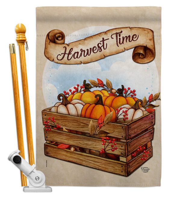 Harvest Time - Harvest & Autumn Fall Vertical Impressions Decorative Flags HG192299 Made In USA - Image 5