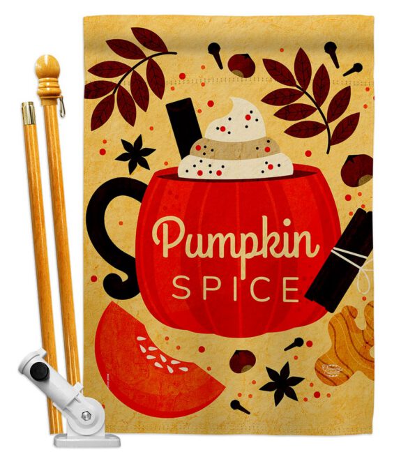 Fall Drinks - Harvest & Autumn Fall Vertical Impressions Decorative Flags HG192659 Made In USA - Image 5