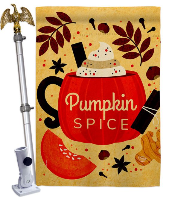 Fall Drinks - Harvest & Autumn Fall Vertical Impressions Decorative Flags HG192659 Made In USA - Image 11