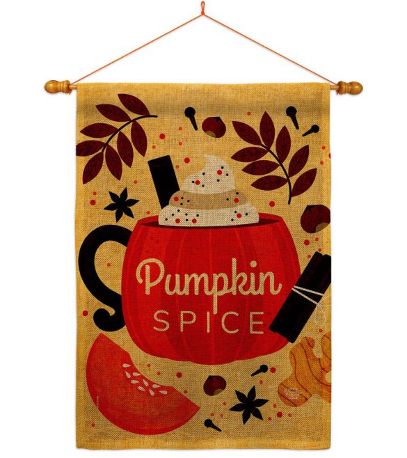 Fall Drinks - Harvest & Autumn Fall Vertical Impressions Decorative Flags HG192659 Made In USA - Image 24
