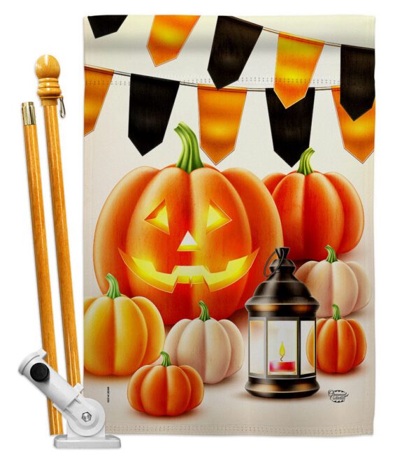 Halloween Lantern - Harvest & Autumn Fall Vertical Impressions Decorative Flags HG192680 Made In USA - Image 5