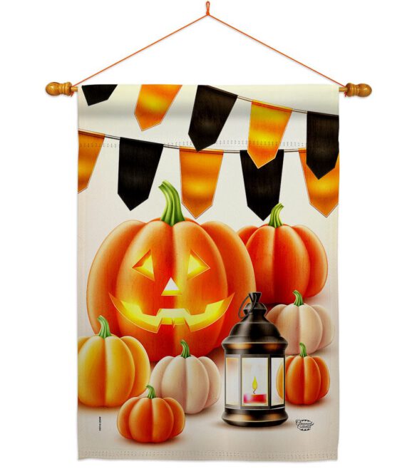 Halloween Lantern - Harvest & Autumn Fall Vertical Impressions Decorative Flags HG192680 Made In USA - Image 12