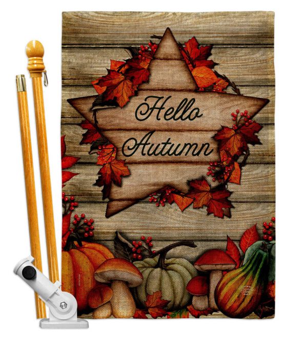 Autumn Farmhouse - Harvest & Autumn Fall Vertical Impressions Decorative Flags HG192704 Made In USA - Image 18