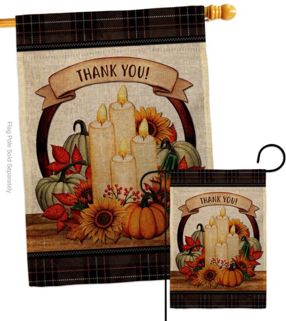 Autumn Candles - Harvest & Autumn Fall Vertical Impressions Decorative Flags HG113114 Made In USA - Image 16
