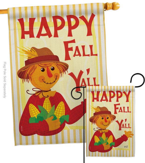 Fall Scarecrow - Harvest & Autumn Fall Vertical Impressions Decorative Flags HG137564 Made In USA - Image 3