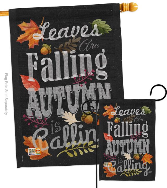 Autumn is Calling Fall - Harvest & Autumn Fall Vertical Impressions Decorative Flags HG191033 Made In USA - Image 4