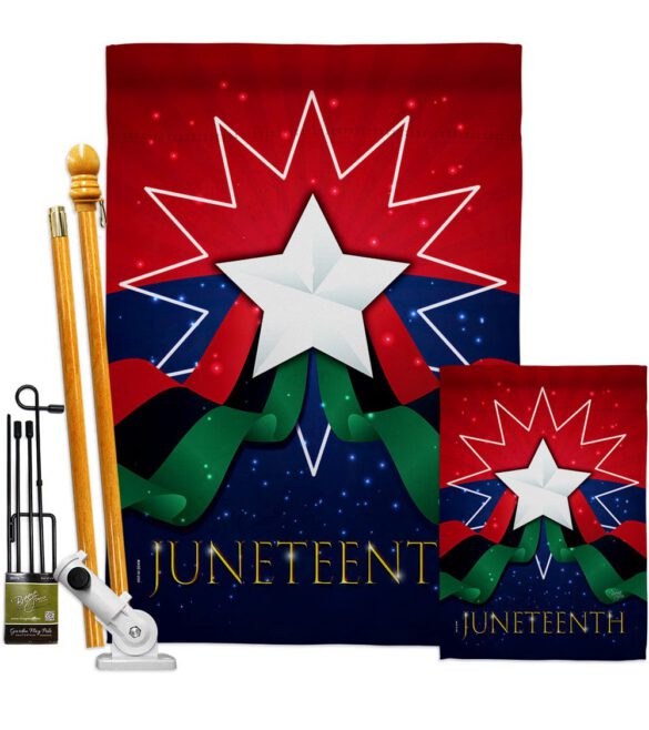 Happy Juneteenth Day - Historic Americana Vertical Impressions Decorative Flags HG108641 Made In USA - Image 6