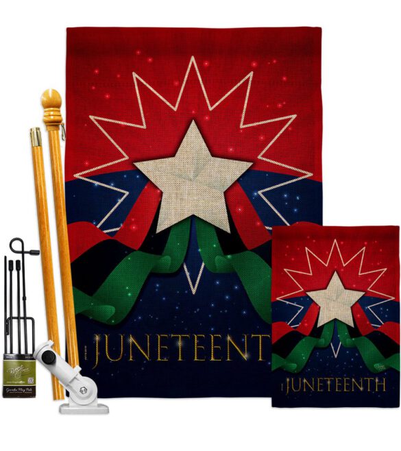 Happy Juneteenth Day - Historic Americana Vertical Impressions Decorative Flags HG108641 Made In USA - Image 16