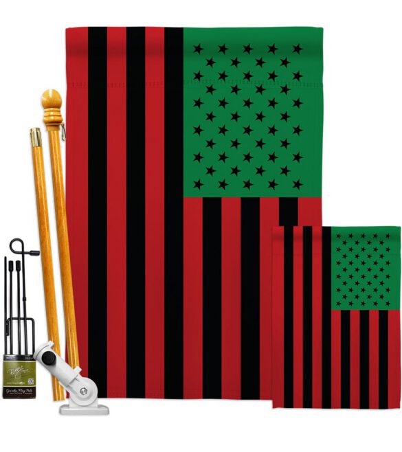 African American - Historic Americana Vertical Impressions Decorative Flags HG140726 Made In USA - Image 7
