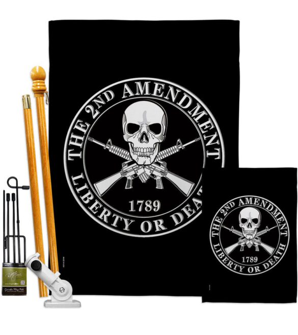 2nd Amendment Liberty - Historic Americana Vertical Impressions Decorative Flags HG170209 Made In USA - Image 7