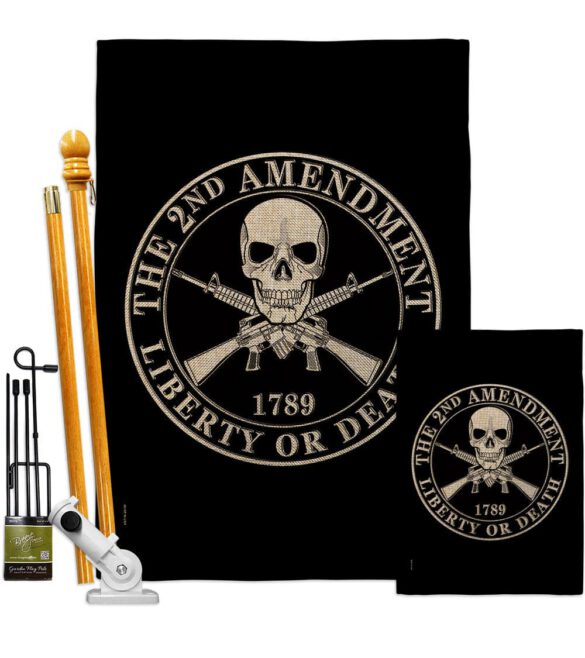 2nd Amendment Liberty - Historic Americana Vertical Impressions Decorative Flags HG170209 Made In USA - Image 19
