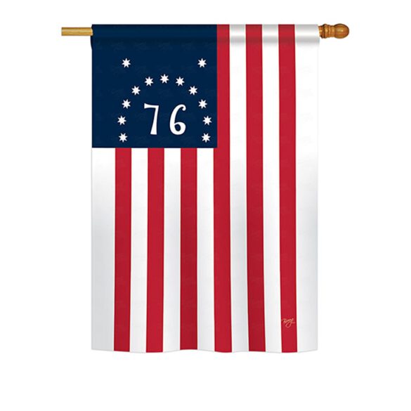 Bennington - Historic Americana Vertical Impressions Decorative Flags HG108233 Printed In USA - Image 2
