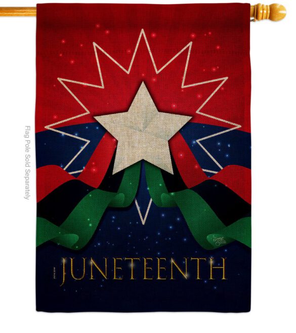 Happy Juneteenth Day - Historic Americana Vertical Impressions Decorative Flags HG108641 Made In USA - Image 12