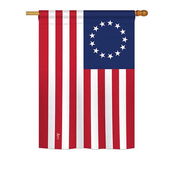 Betsy Ross - Historic Americana Vertical Impressions Decorative Flags HG140704 Printed In USA - Image 2