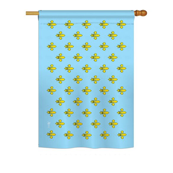 Fleur De Lis - Historic Americana Vertical Impressions Decorative Flags HG140713 Printed In USA - Image 2