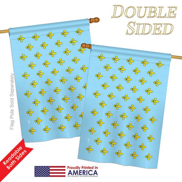 Fleur De Lis - Historic Americana Vertical Impressions Decorative Flags HG140713 Printed In USA - Image 5