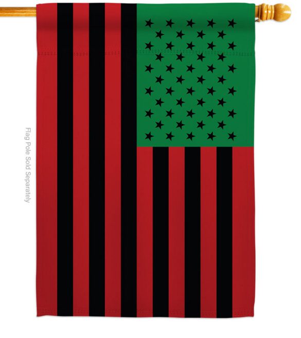 African American - Historic Americana Vertical Impressions Decorative Flags HG140726 Made In USA - Image 3