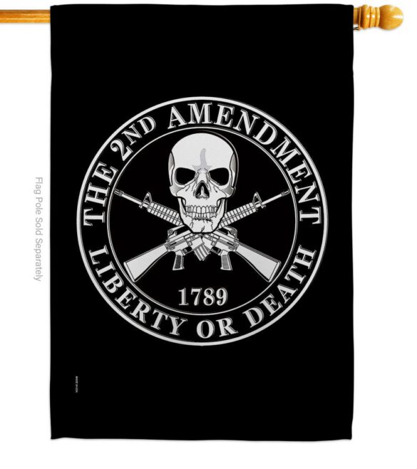2nd Amendment Liberty - Historic Americana Vertical Impressions Decorative Flags HG170209 Made In USA - Image 3