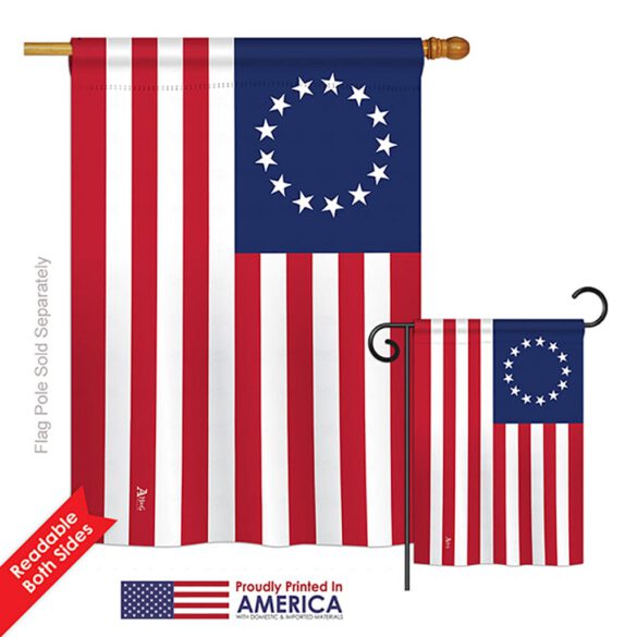 Betsy Ross - Historic Americana Vertical Impressions Decorative Flags HG140704 Printed In USA - Image 6