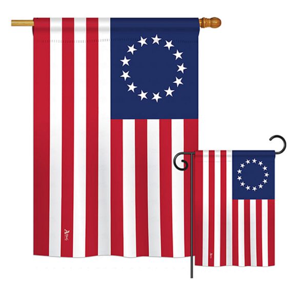 Betsy Ross - Historic Americana Vertical Impressions Decorative Flags HG140704 Printed In USA - Image 3