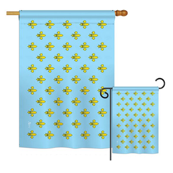 Fleur De Lis - Historic Americana Vertical Impressions Decorative Flags HG140713 Printed In USA - Image 3