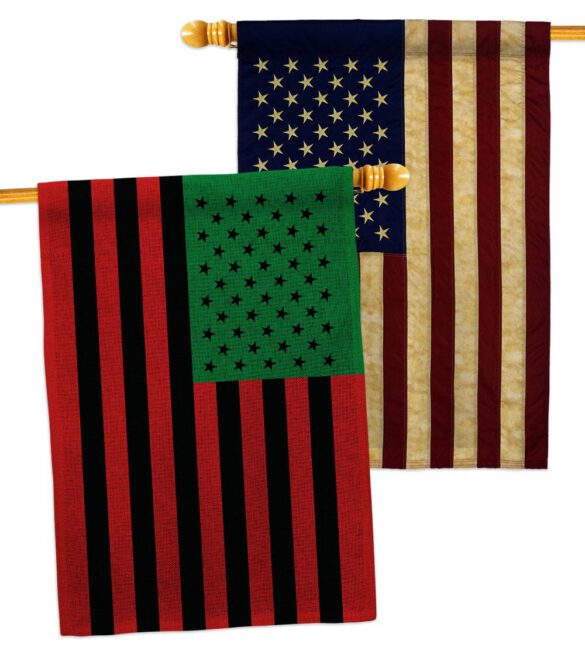 African American - Historic Americana Vertical Impressions Decorative Flags HG140726 Made In USA - Image 28