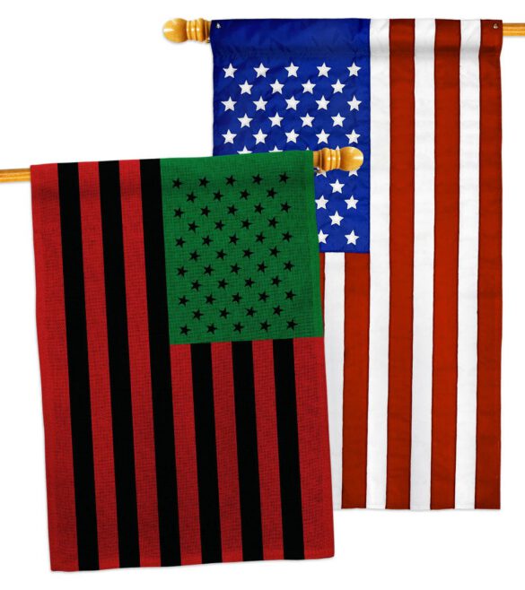 African American - Historic Americana Vertical Impressions Decorative Flags HG140726 Made In USA - Image 30