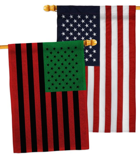African American - Historic Americana Vertical Impressions Decorative Flags HG140726 Made In USA - Image 35