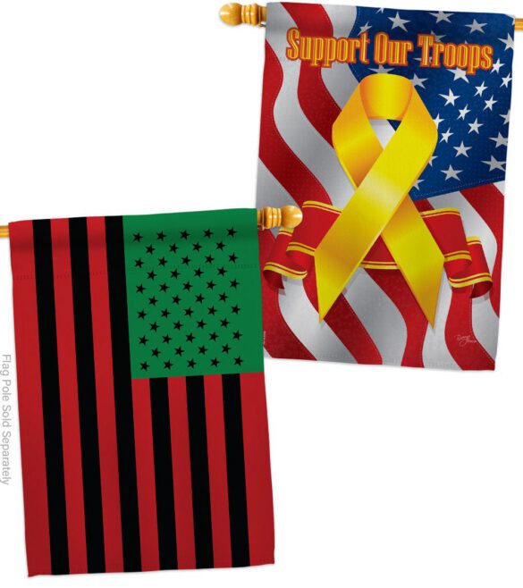 African American - Historic Americana Vertical Impressions Decorative Flags HG140726 Made In USA - Image 15