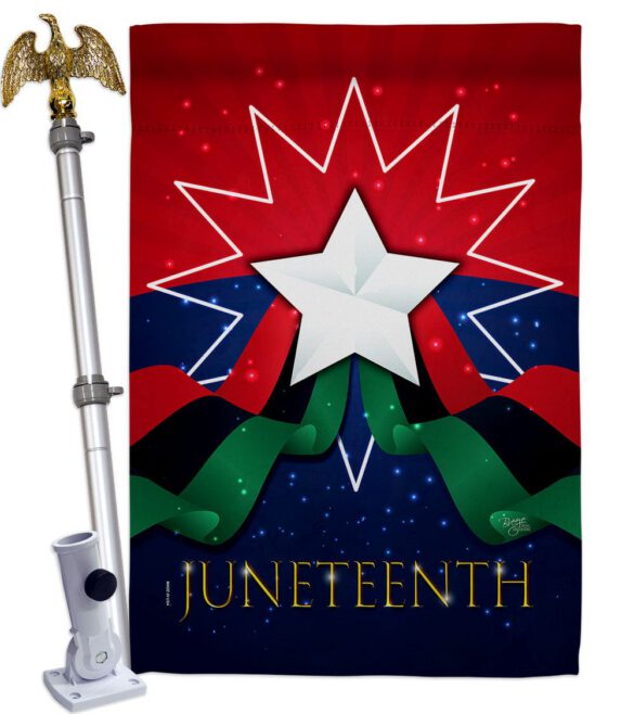 Happy Juneteenth Day - Historic Americana Vertical Impressions Decorative Flags HG108641 Made In USA - Image 9