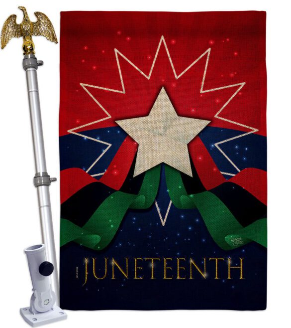 Happy Juneteenth Day - Historic Americana Vertical Impressions Decorative Flags HG108641 Made In USA - Image 19