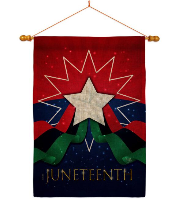 Happy Juneteenth Day - Historic Americana Vertical Impressions Decorative Flags HG108641 Made In USA - Image 20