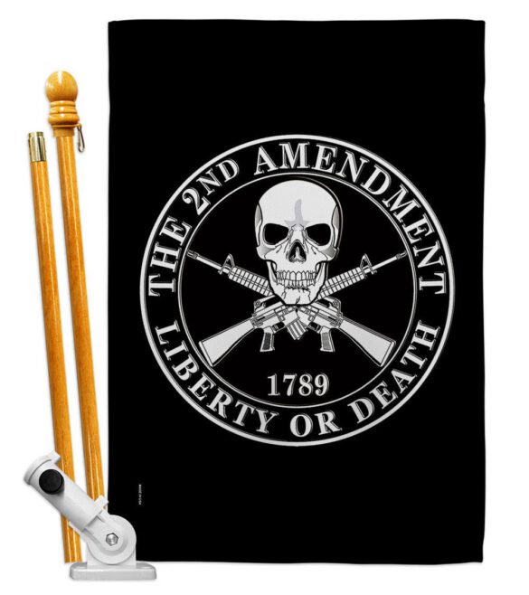 2nd Amendment Liberty - Historic Americana Vertical Impressions Decorative Flags HG170209 Made In USA - Image 6