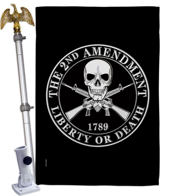 2nd Amendment Liberty - Historic Americana Vertical Impressions Decorative Flags HG170209 Made In USA - Image 12