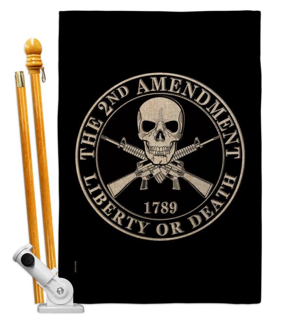 2nd Amendment Liberty - Historic Americana Vertical Impressions Decorative Flags HG170209 Made In USA - Image 18