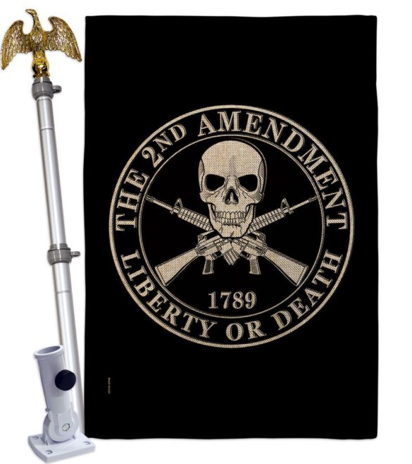 2nd Amendment Liberty - Historic Americana Vertical Impressions Decorative Flags HG170209 Made In USA - Image 24
