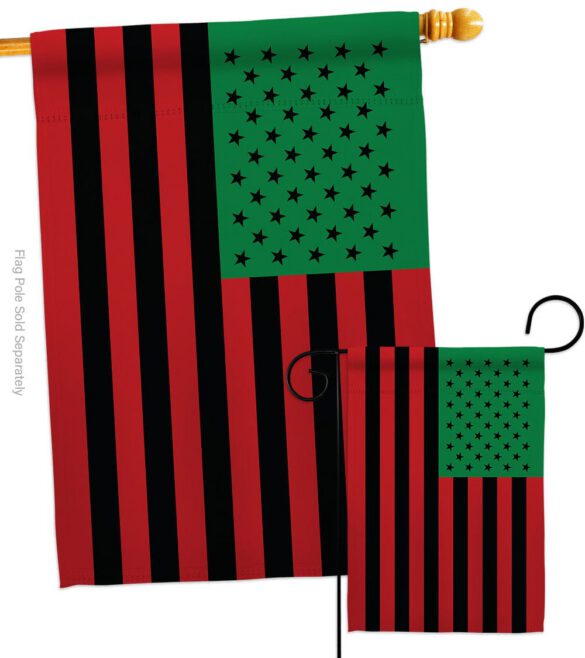 African American - Historic Americana Vertical Impressions Decorative Flags HG140726 Made In USA - Image 4