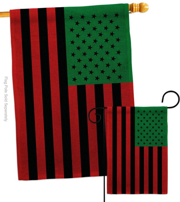 African American - Historic Americana Vertical Impressions Decorative Flags HG140726 Made In USA - Image 23
