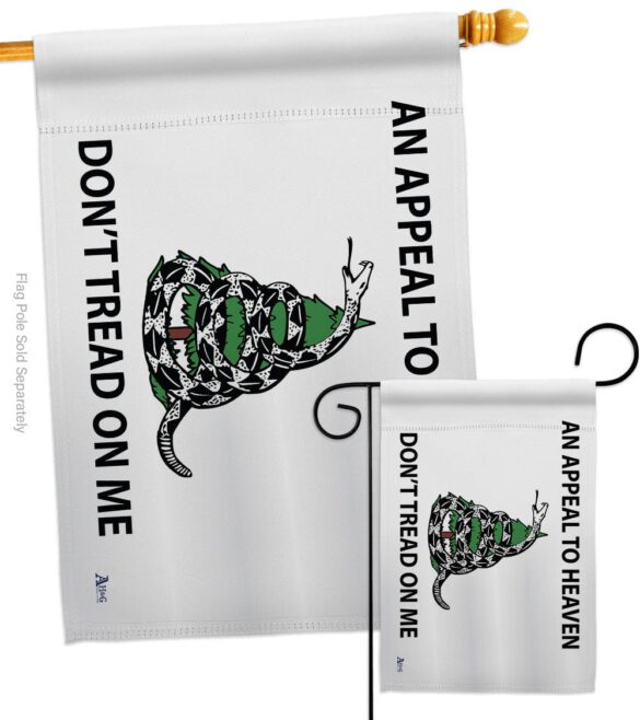 AN Appeal To Heaven Don't Tread On Me - Historic Americana Vertical Impressions Decorative Flags HG140904 Made In USA - Image 4