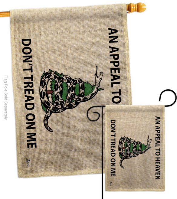 AN Appeal To Heaven Don't Tread On Me - Historic Americana Vertical Impressions Decorative Flags HG140904 Made In USA - Image 14