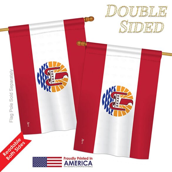 French Polynesia - Historical Flags of the World Vertical Impressions Decorative Flags HG140844 Printed In USA - Image 5