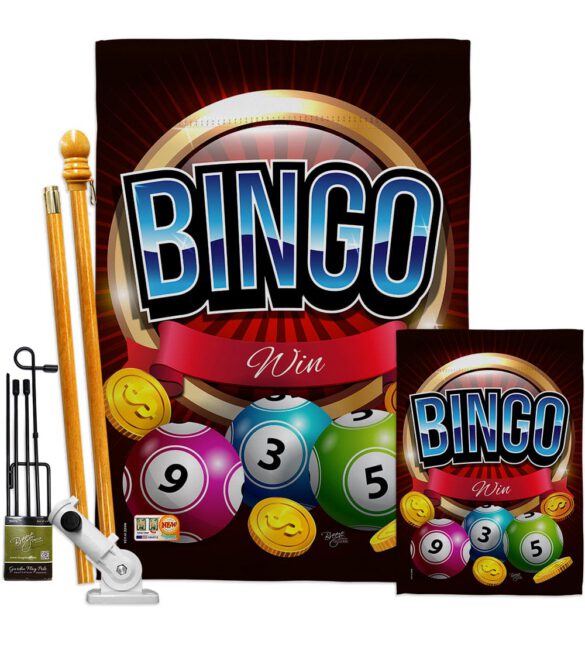 Bingo Win - Hobbies Interests Vertical Impressions Decorative Flags HG109075 Made In USA - Image 6