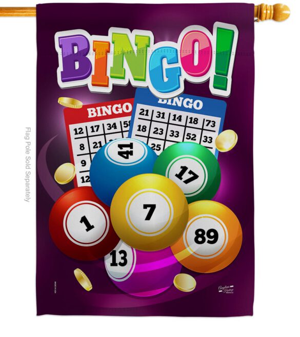 Bingo Bingo - Hobbies Interests Vertical Impressions Decorative Flags HG137089 Made In USA - Image 2