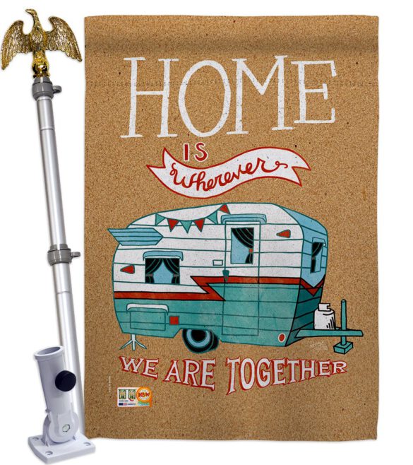 Home is Wherever Camper - Hobbies Interests Vertical Impressions Decorative Flags HG109066 Made In USA - Image 13