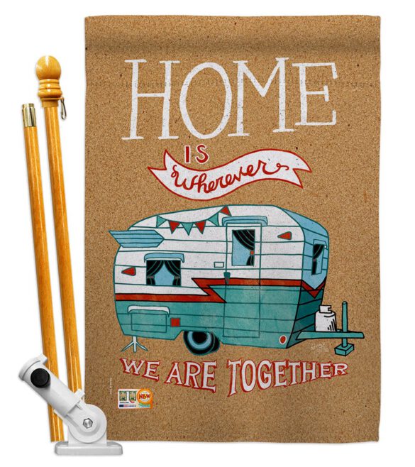 Home is Wherever Camper - Hobbies Interests Vertical Impressions Decorative Flags HG109066 Made In USA - Image 5