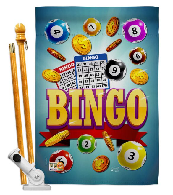 Bingo Win Night - Hobbies Interests Vertical Impressions Decorative Flags HG137088 Made In USA - Image 5