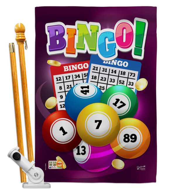 Bingo Bingo - Hobbies Interests Vertical Impressions Decorative Flags HG137089 Made In USA - Image 5